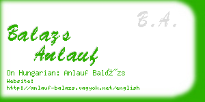 balazs anlauf business card